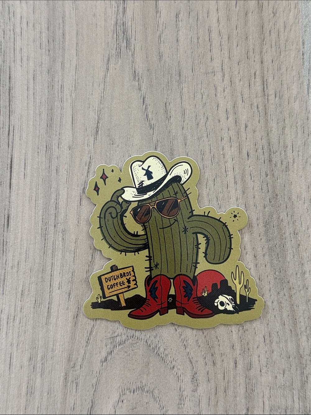 Dutch Bros Cactus Sticker
